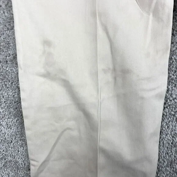 G.H. Bass & Co. Premium Chino Pants Men's 36x30 Tan Flat Front Cotton Casual - Picture 7 of 11